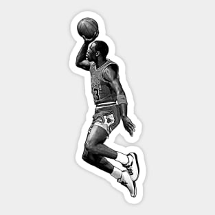 Michael Jordan Dunk  // Drawing Art Sticker